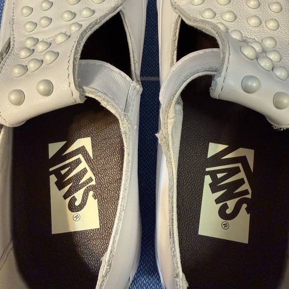 Never worn Vans LX Mary Jane’s leather sneakers pearlized white womens size 5 - Picture 4 of 6